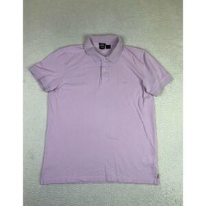 BOSS Hugo Boss Polo Shirt Mens XL Purple Pima Cotton Modern Essential Casual